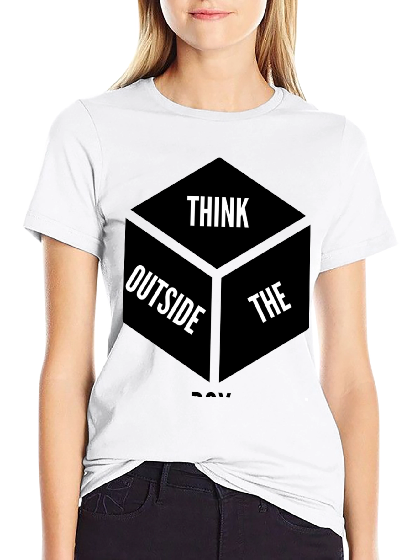 Think Outside the Box Graphic T-Shirt