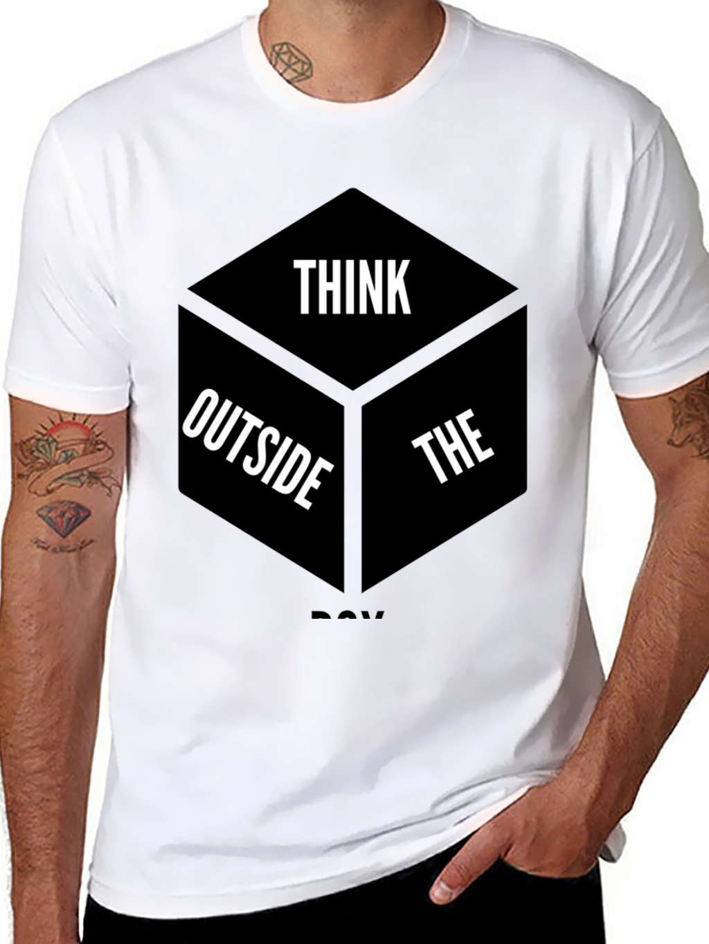 Think Outside the Box Graphic T-Shirt