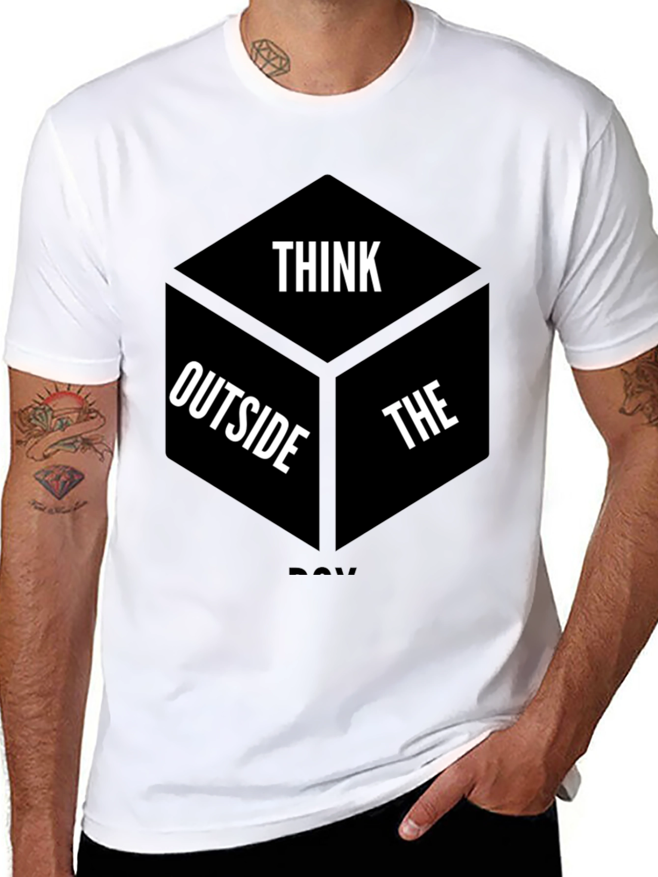 Think Outside the Box Graphic T-Shirt