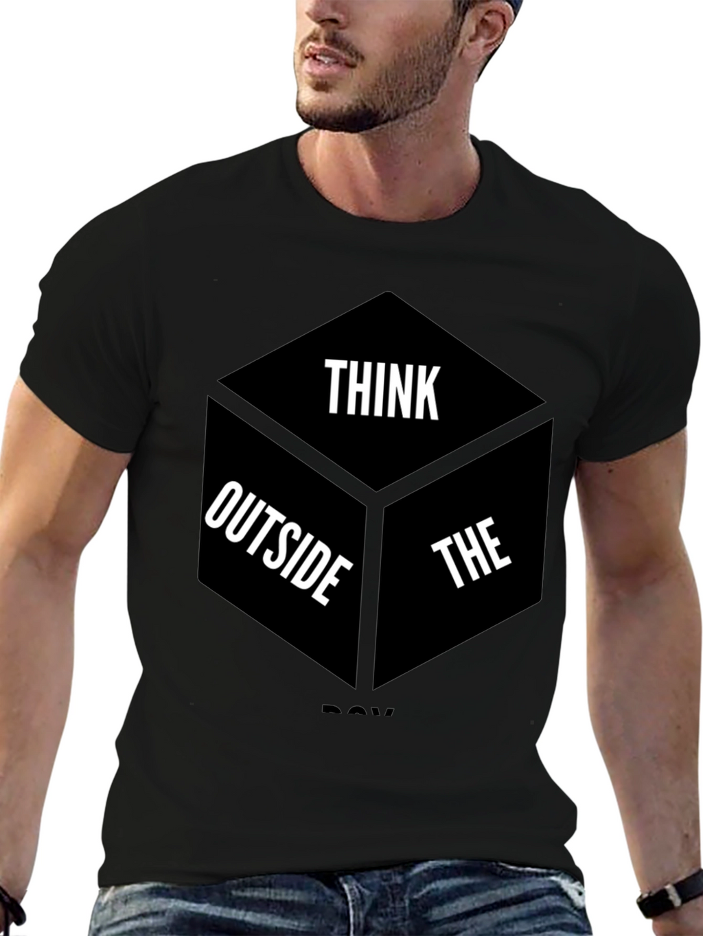 Think Outside the Box Graphic T-Shirt