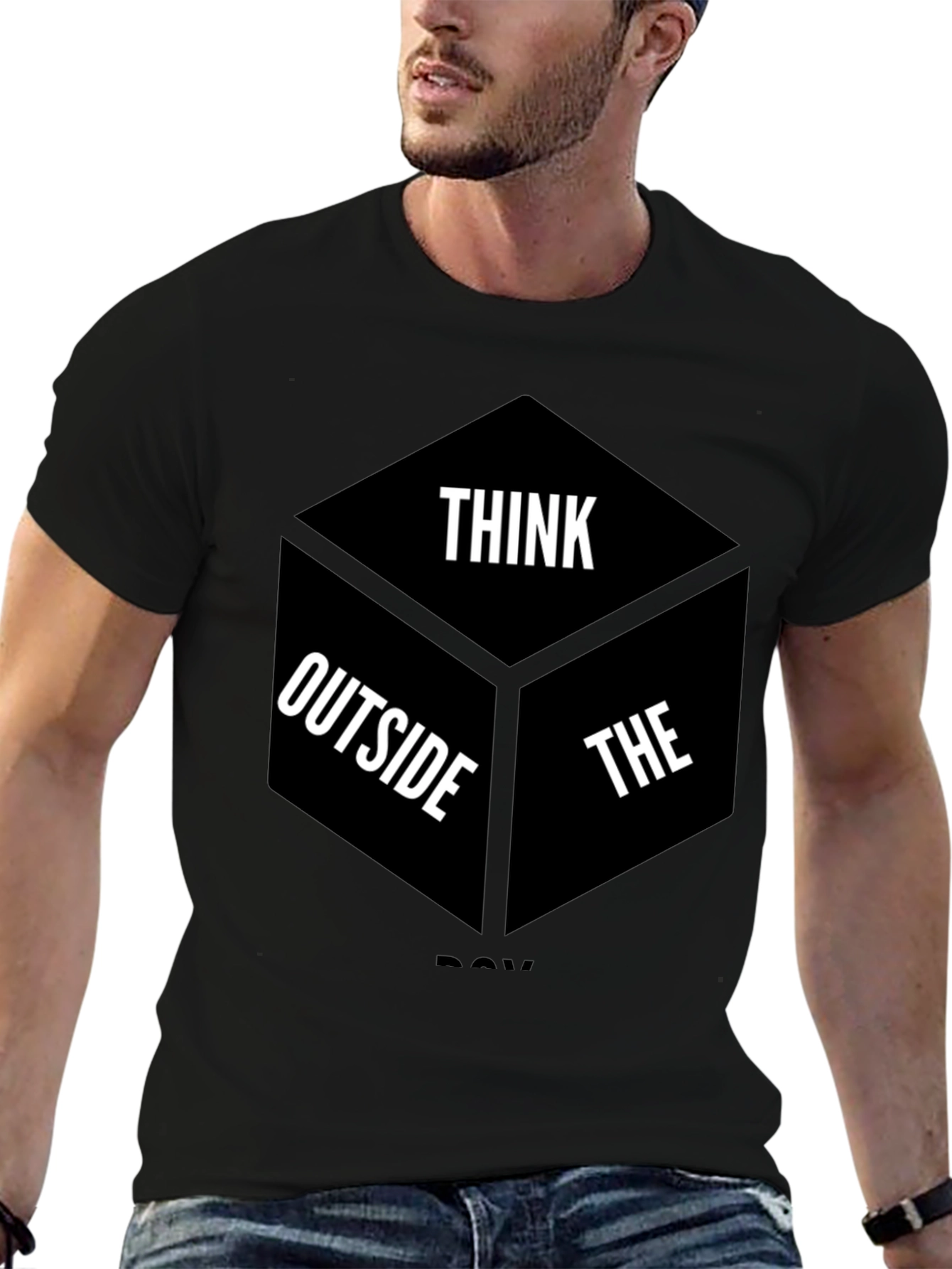 Think Outside the Box Graphic T-Shirt