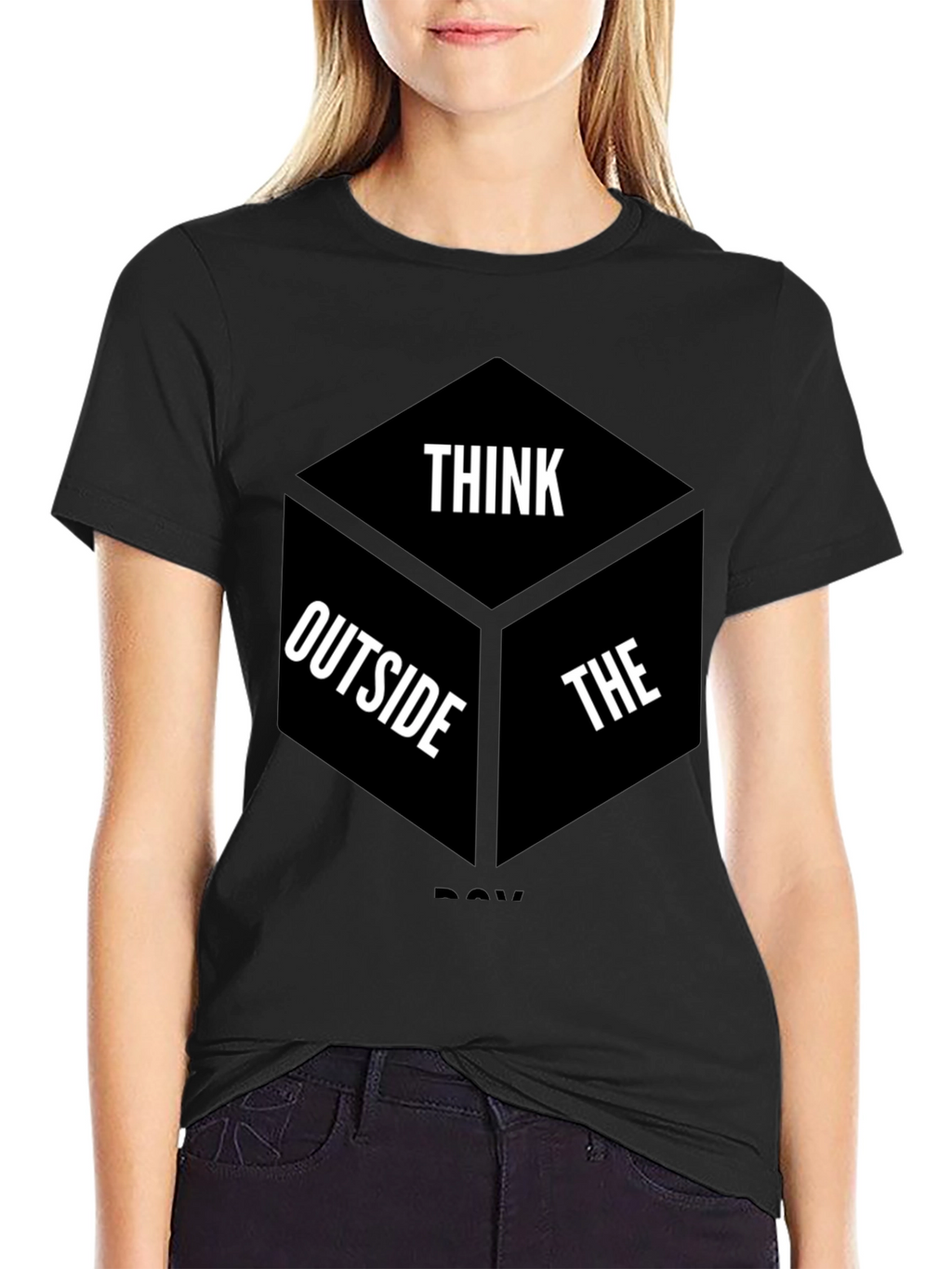 Think Outside the Box Graphic T-Shirt
