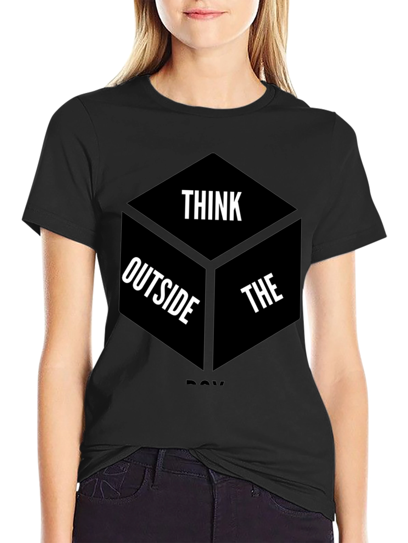 Think Outside the Box Graphic T-Shirt