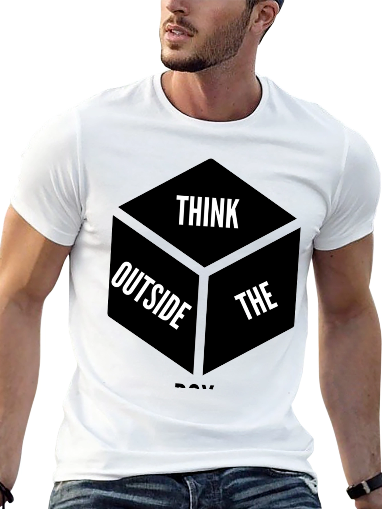 Think Outside the Box Graphic T-Shirt