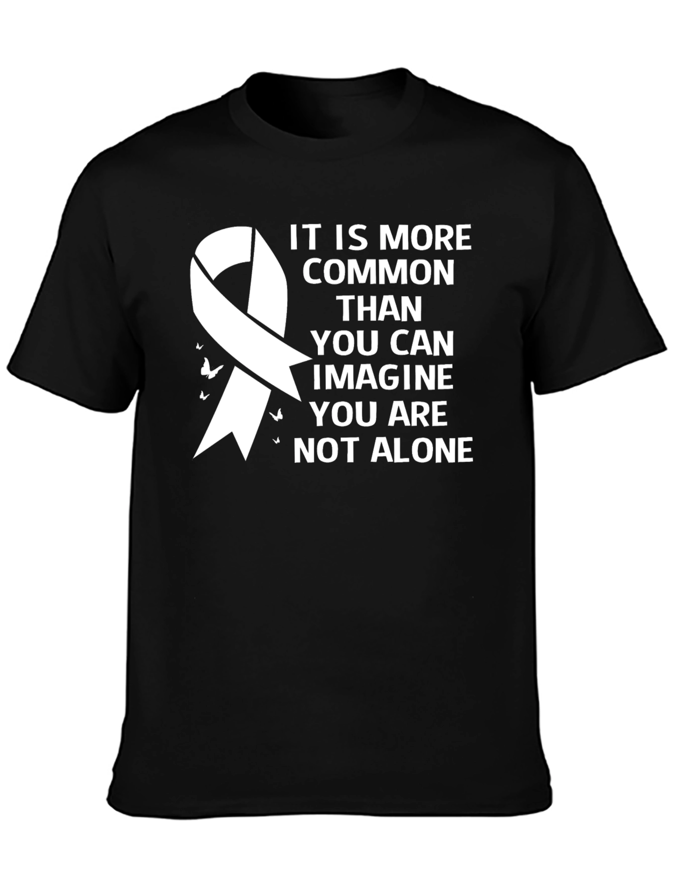 Awareness Ribbon Graphic Tee - You Are Not Alone