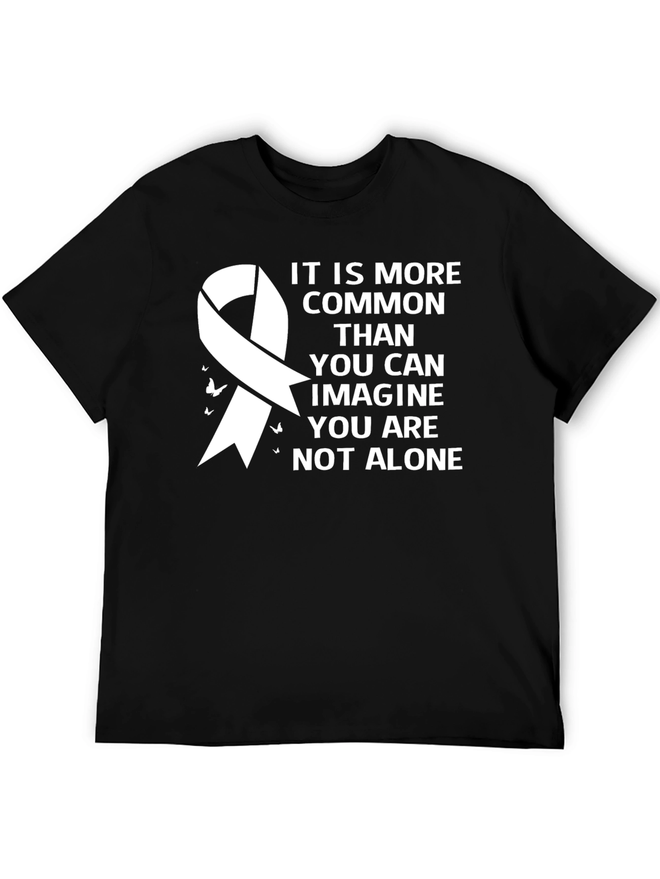 Awareness Ribbon Graphic Tee - You Are Not Alone