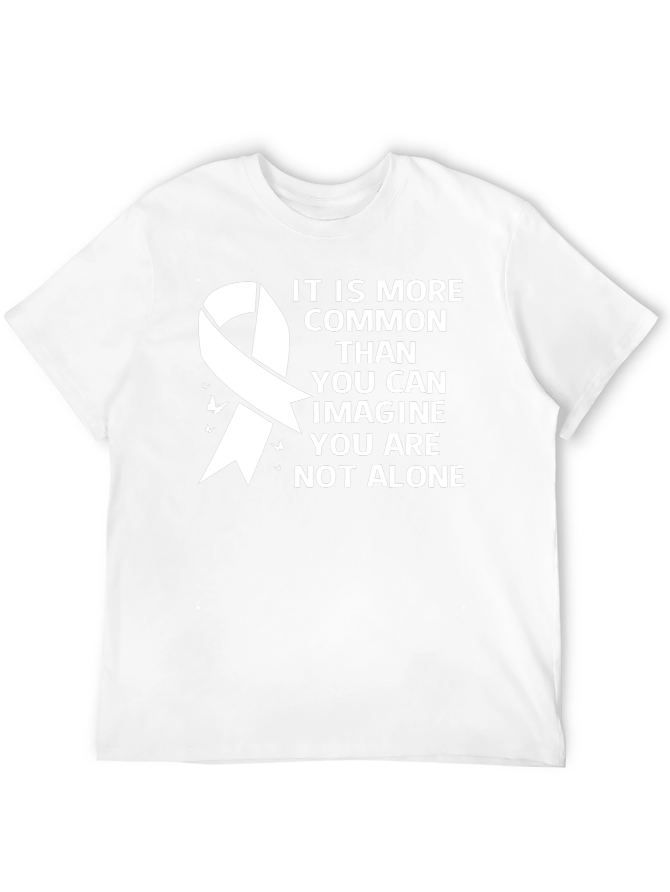 Awareness Ribbon Graphic Tee - You Are Not Alone