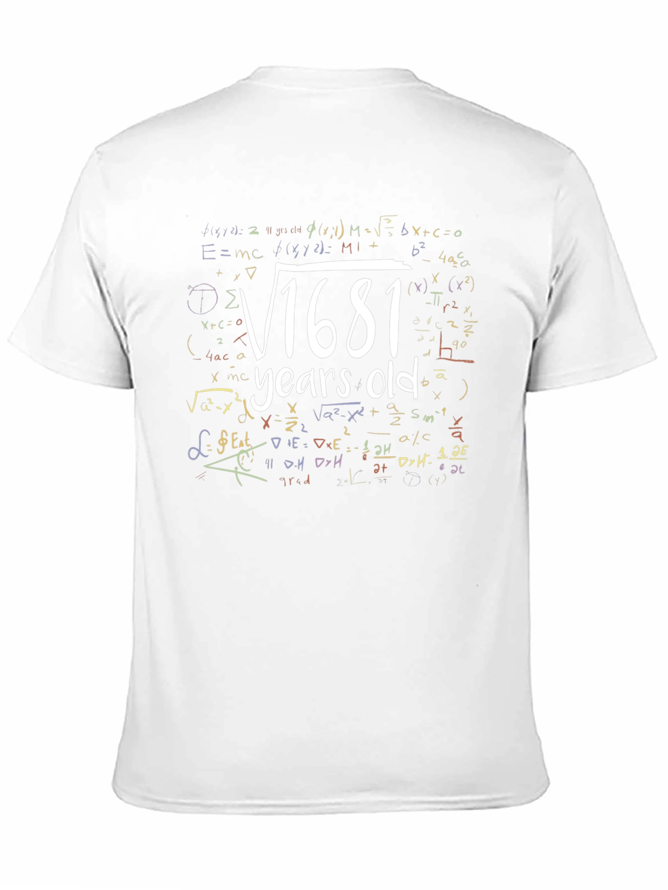Funny 41st Birthday Math T-Shirt - √1681 Years Old!