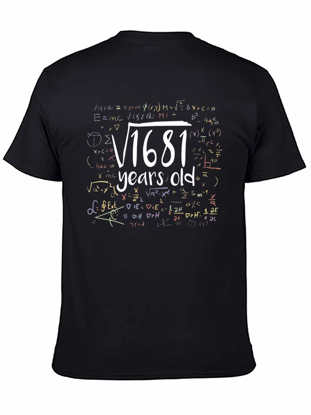 Funny 41st Birthday Math T-Shirt - √1681 Years Old!