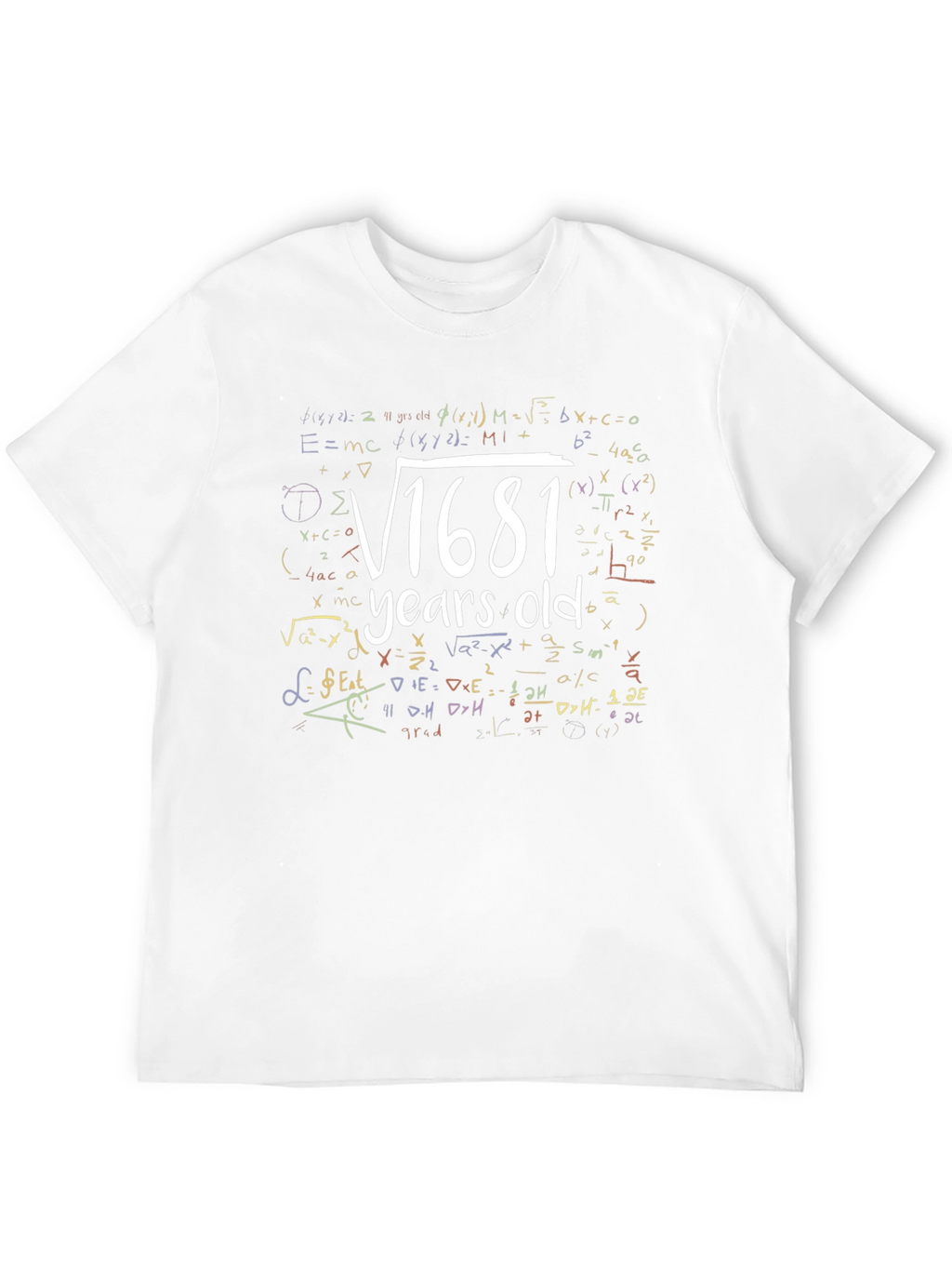 Funny 41st Birthday Math T-Shirt - √1681 Years Old!