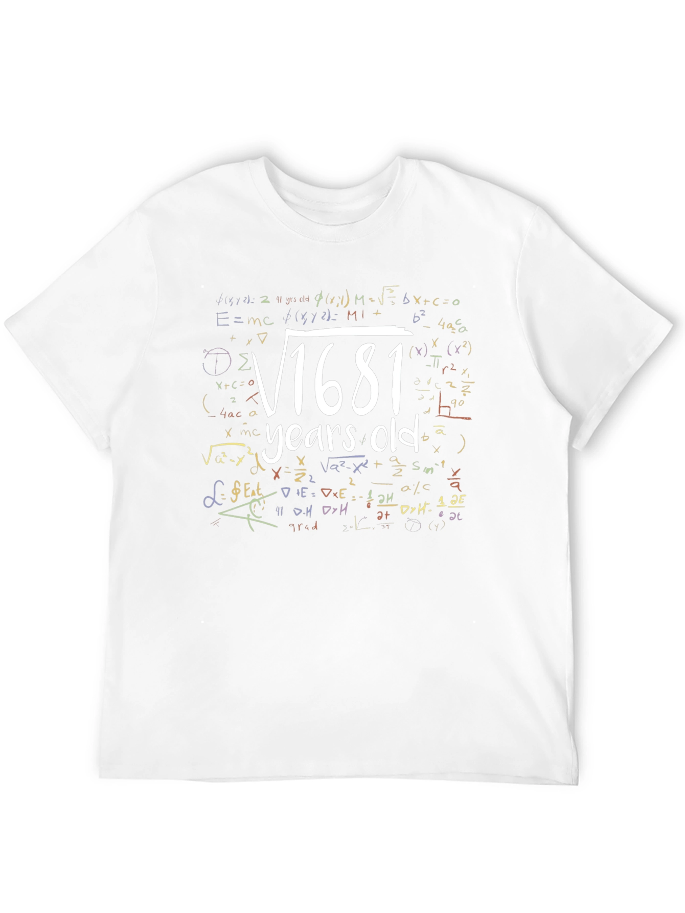Funny 41st Birthday Math T-Shirt - √1681 Years Old!