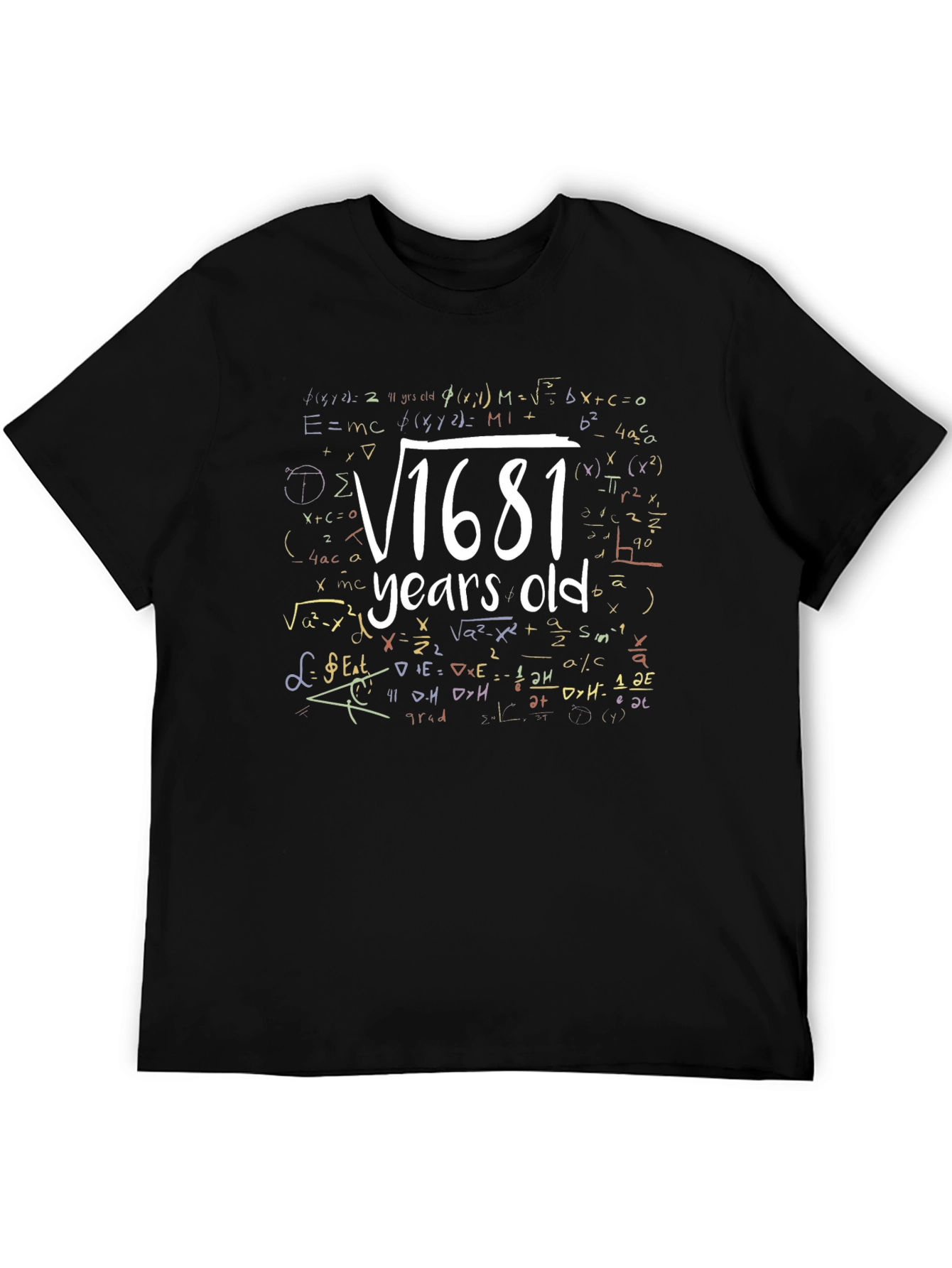 Funny 41st Birthday Math T-Shirt - √1681 Years Old!