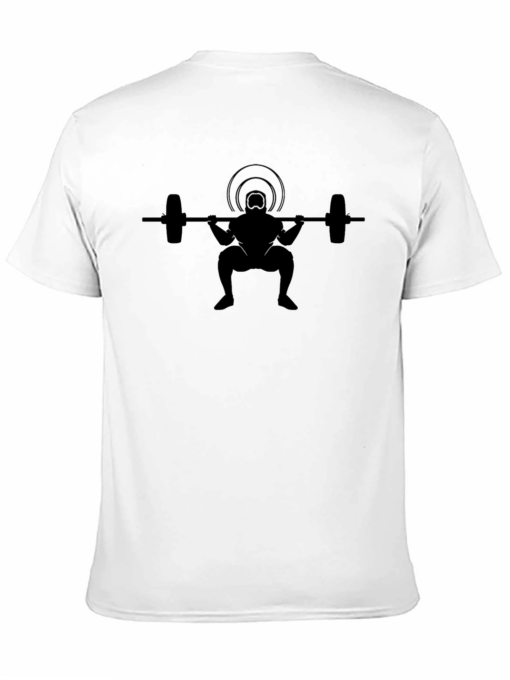 Weightlifter Silhouette Black T-Shirt