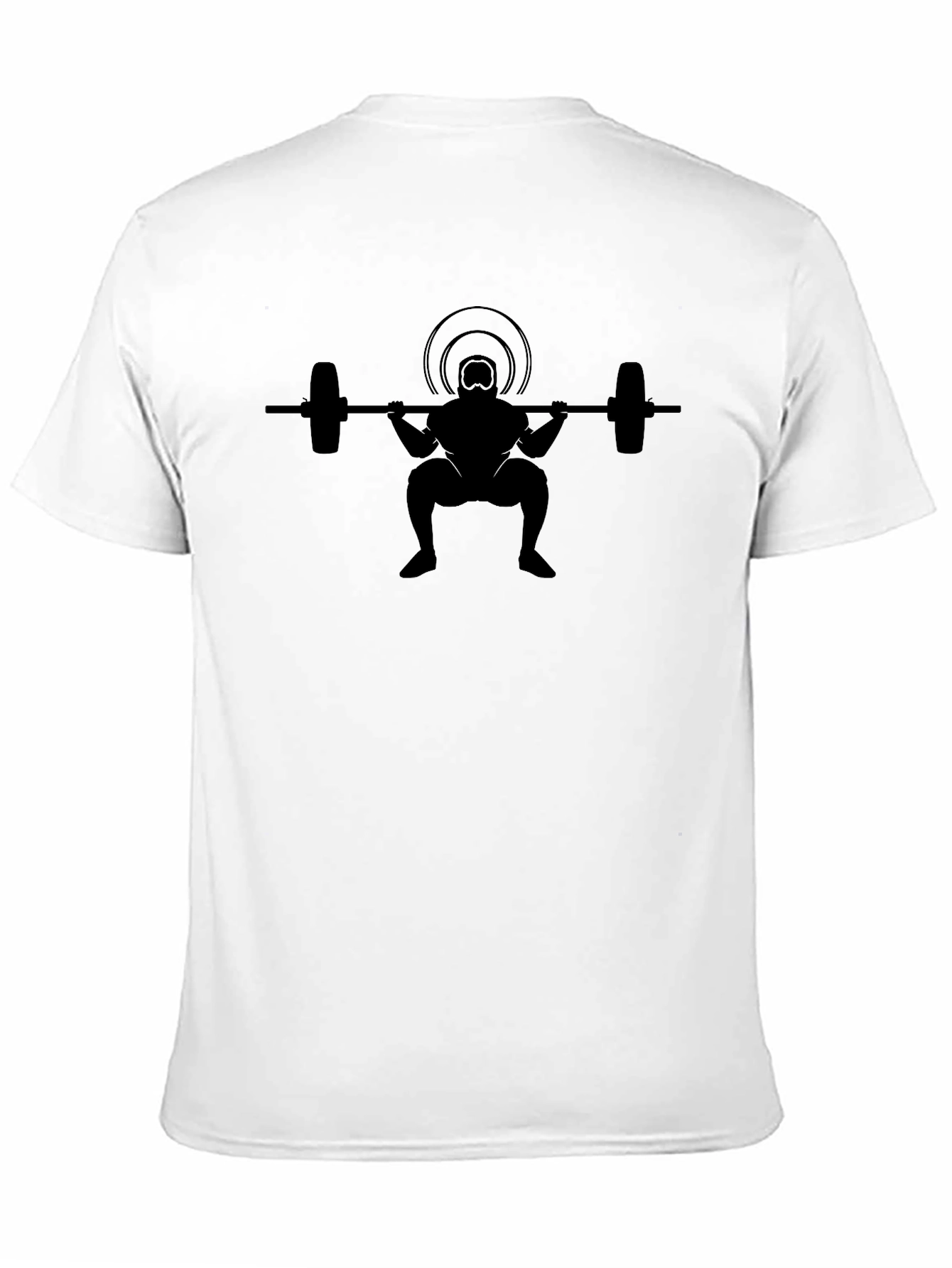 Weightlifter Silhouette Black T-Shirt