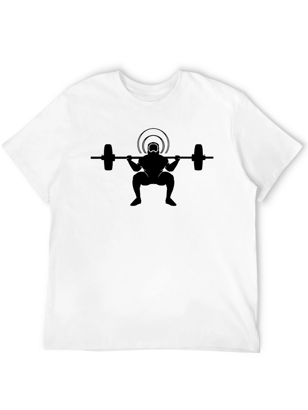 Weightlifter Silhouette Black T-Shirt