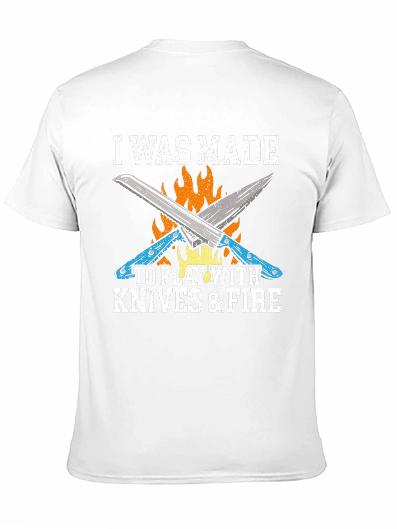 Knives & Fire Graphic Tee - Chef Cook BBQ