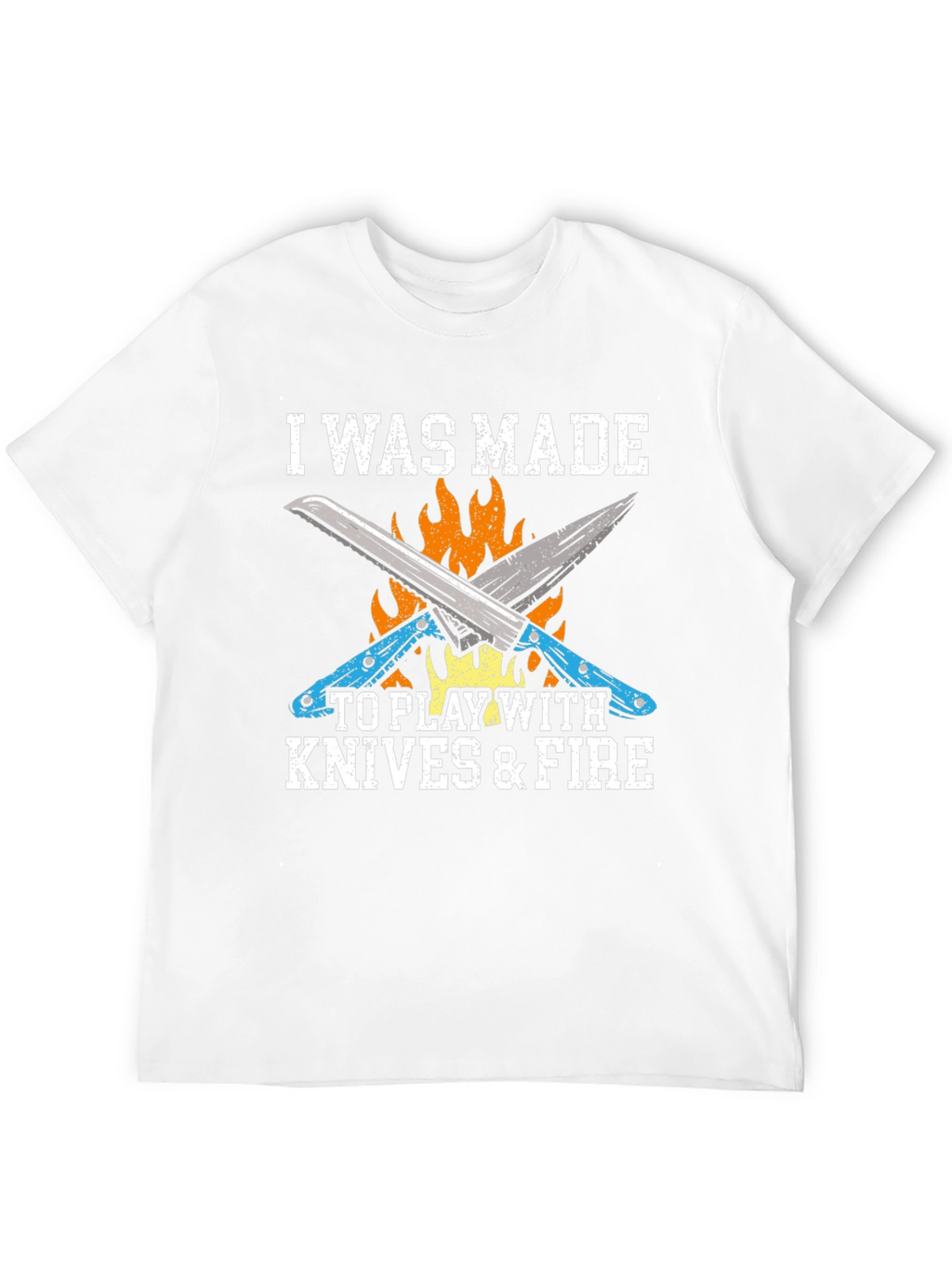 Knives & Fire Graphic Tee - Chef Cook BBQ