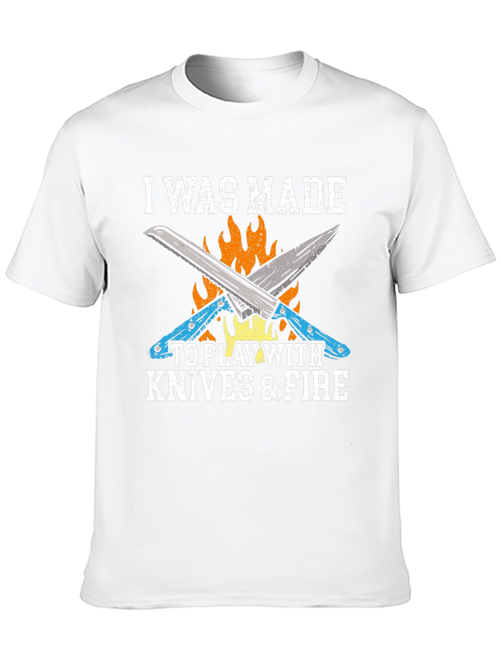 Knives & Fire Graphic Tee - Chef Cook BBQ