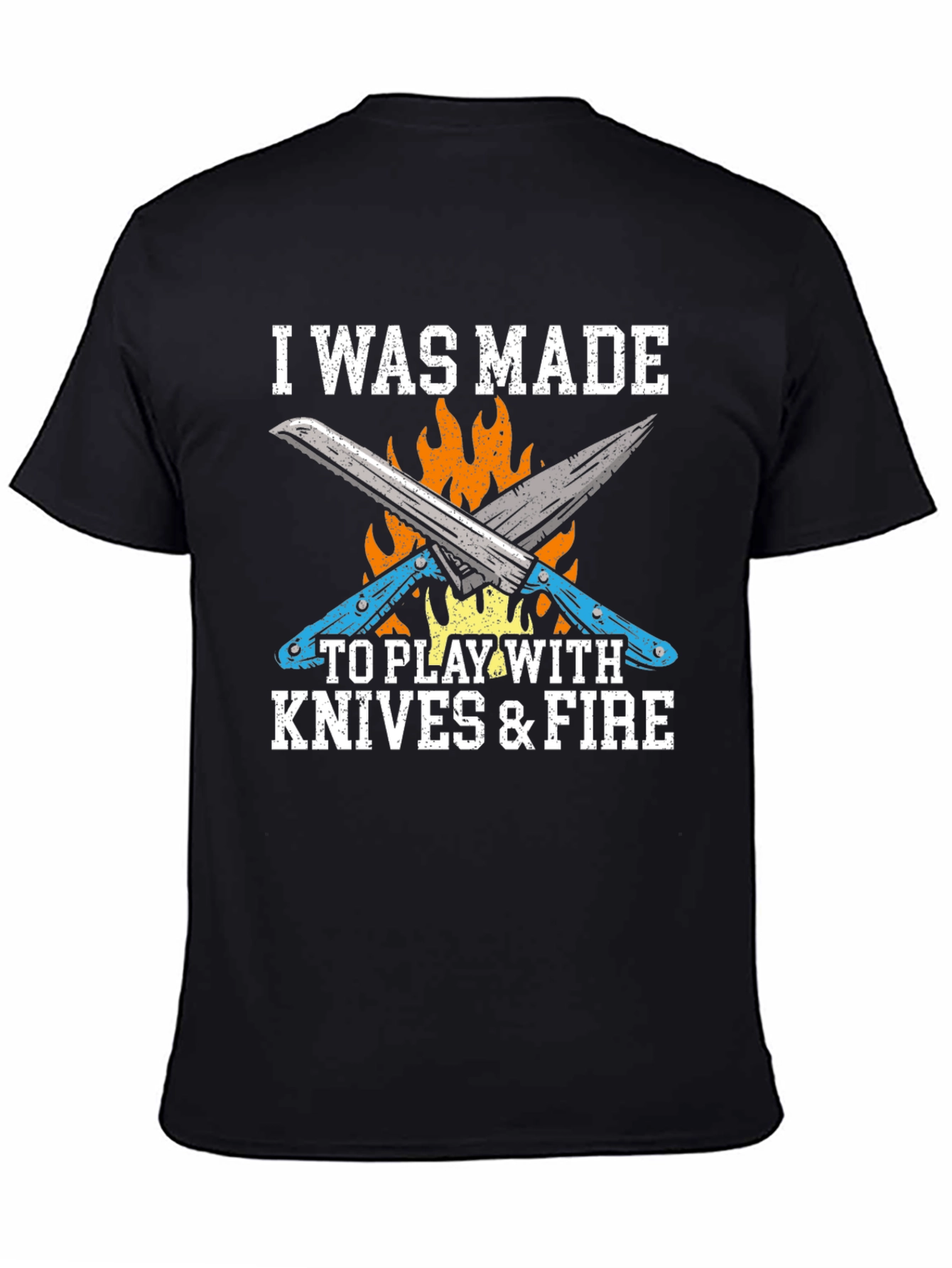 Knives & Fire Graphic Tee - Chef Cook BBQ