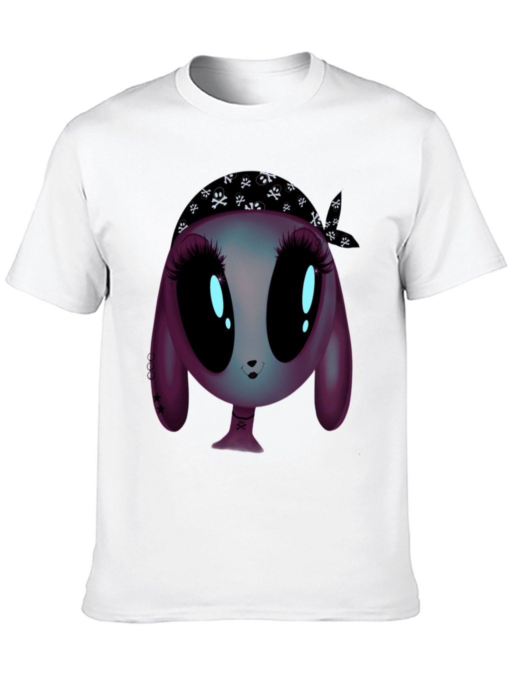 Alien Cartoon Graphic Tee - Unisex Black T-Shirt