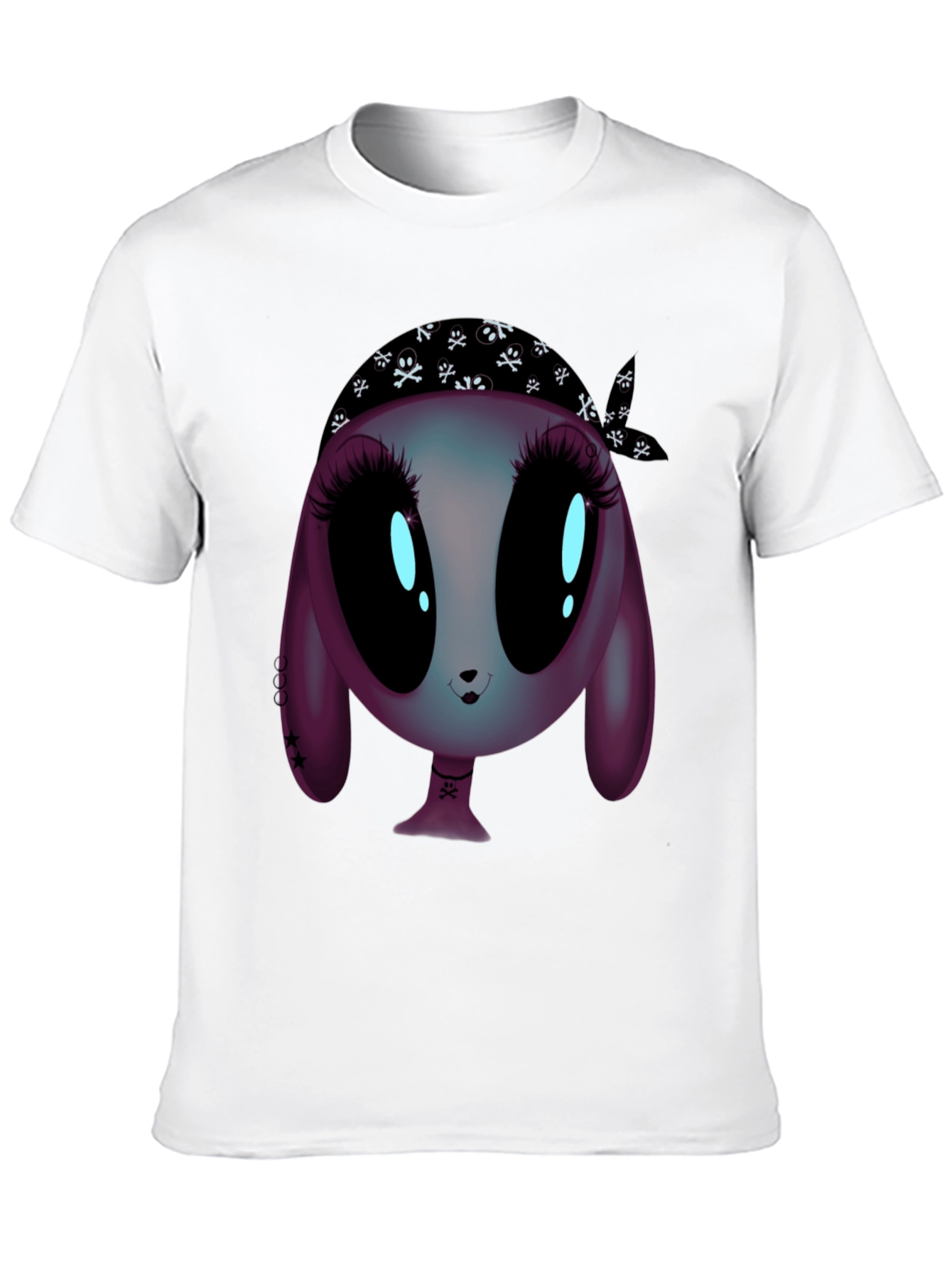 Alien Cartoon Graphic Tee - Unisex Black T-Shirt