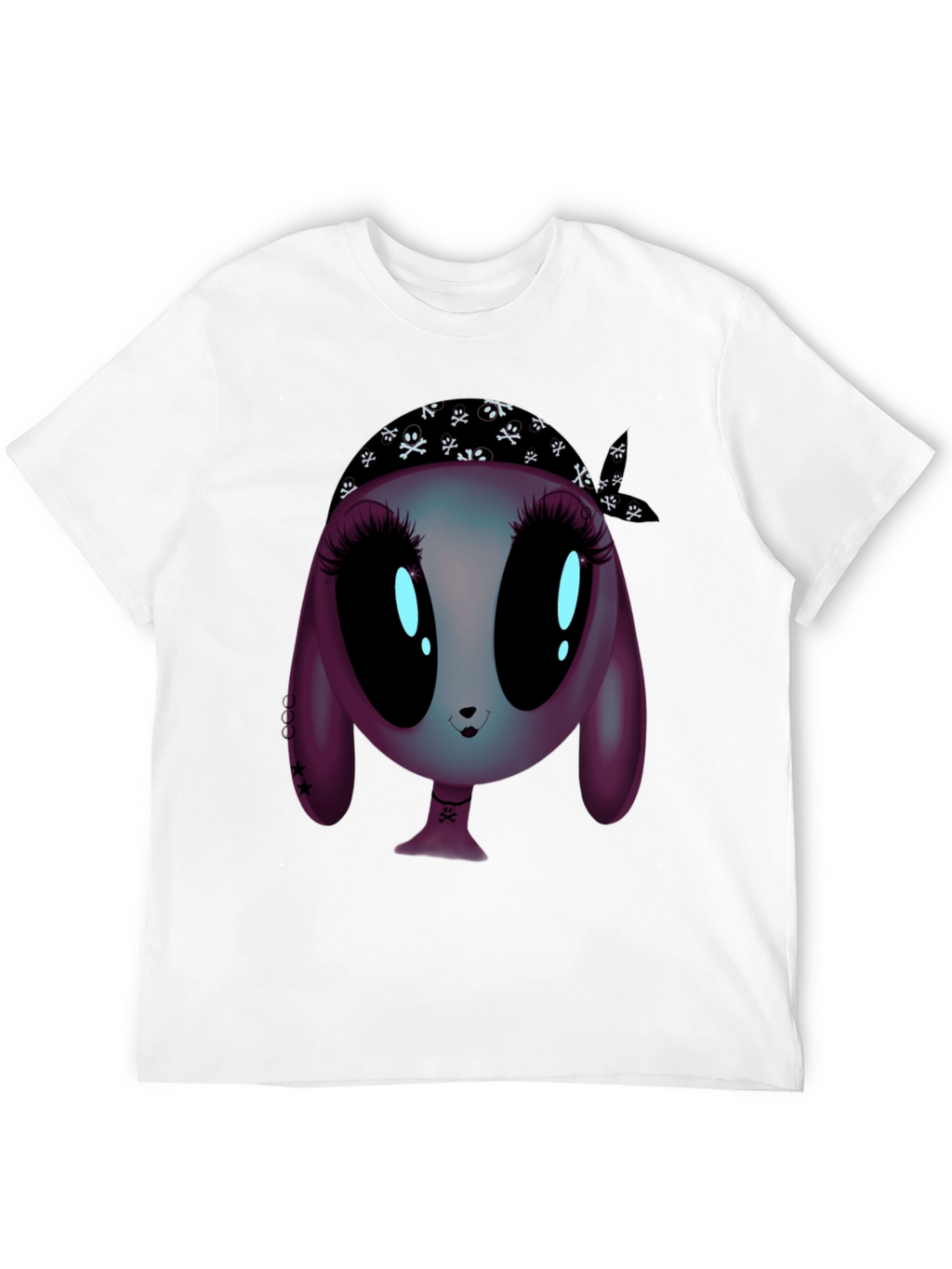 Alien Cartoon Graphic Tee - Unisex Black T-Shirt