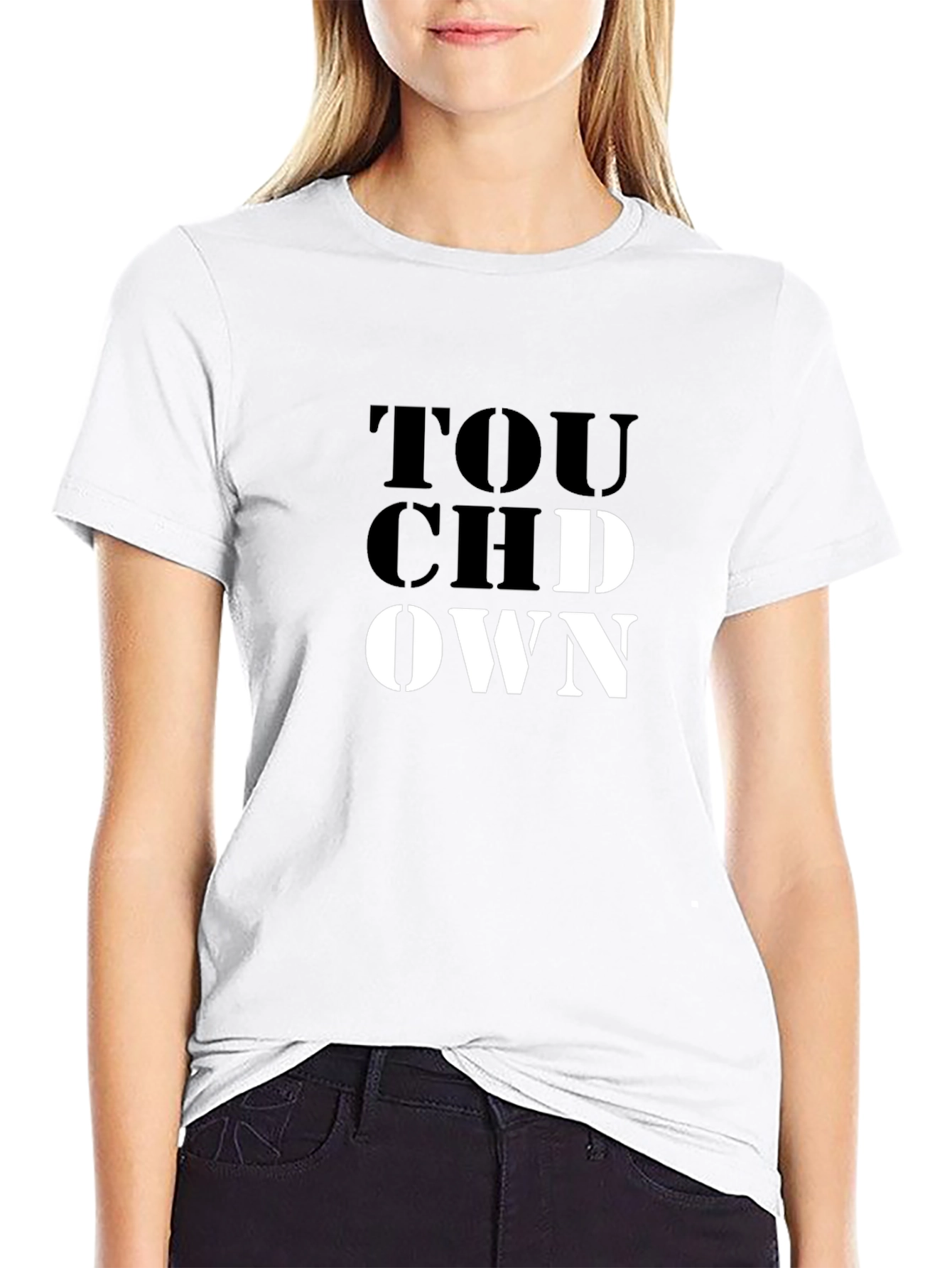 Touchdown Graphic Tee - Black Short Sleeve T-Shirt
