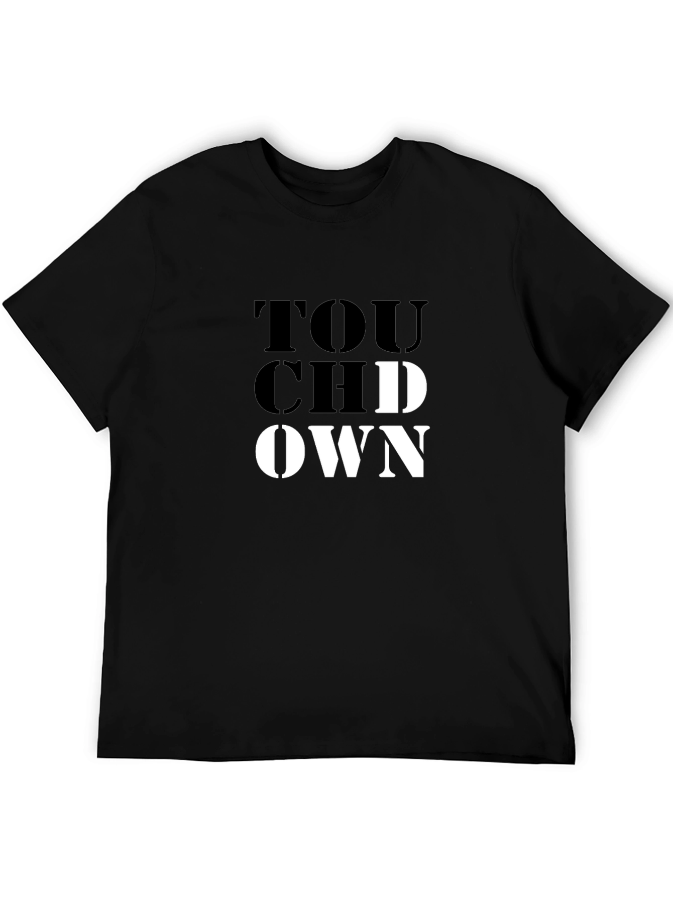 Touchdown Graphic Tee - Black Short Sleeve T-Shirt