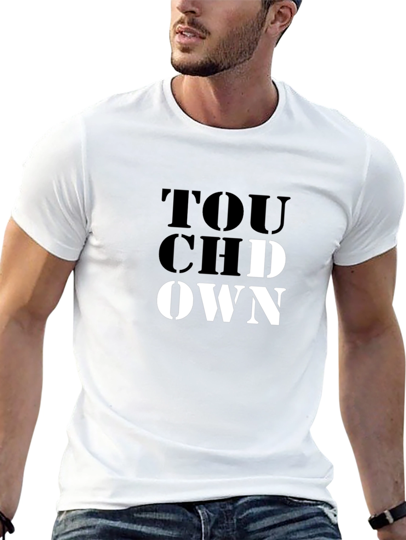 Touchdown Graphic Tee - Black Short Sleeve T-Shirt