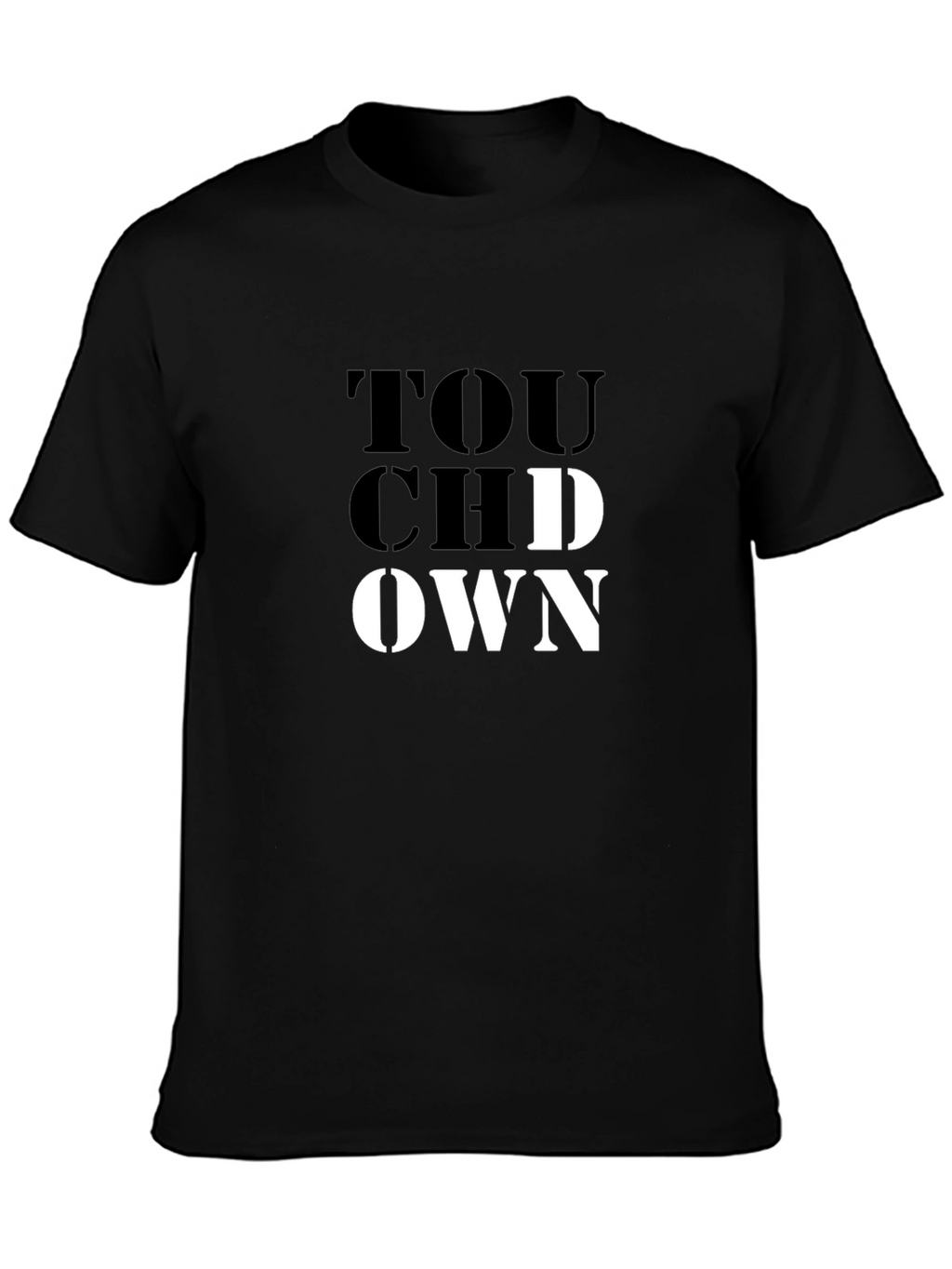 Touchdown Graphic Tee - Black Short Sleeve T-Shirt
