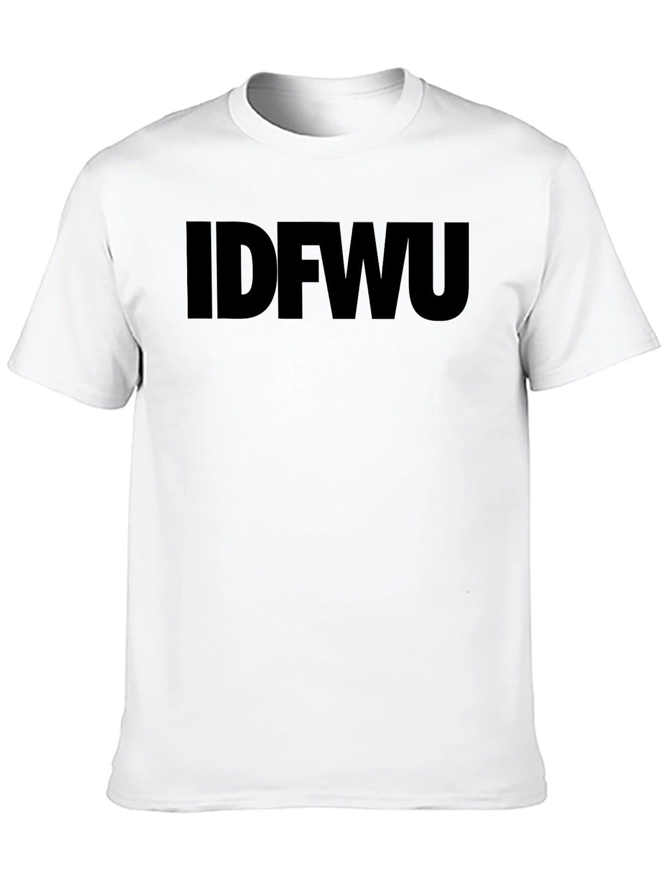 IDFWU Black Graphic T-Shirt - Bold Statement Tee