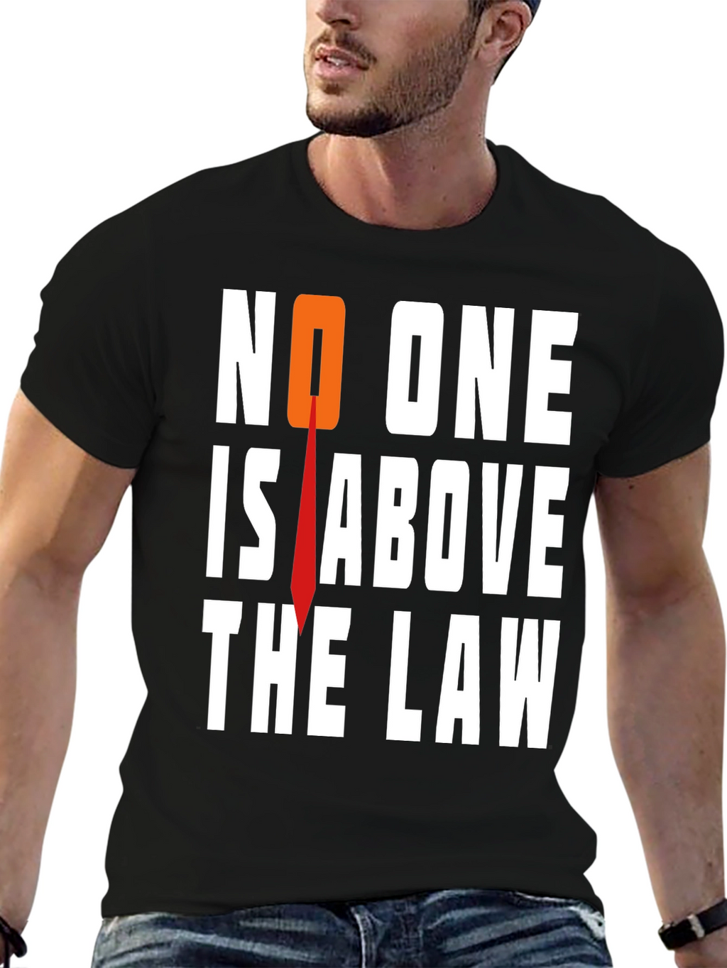 No One Is Above The Law Graphic Tee
