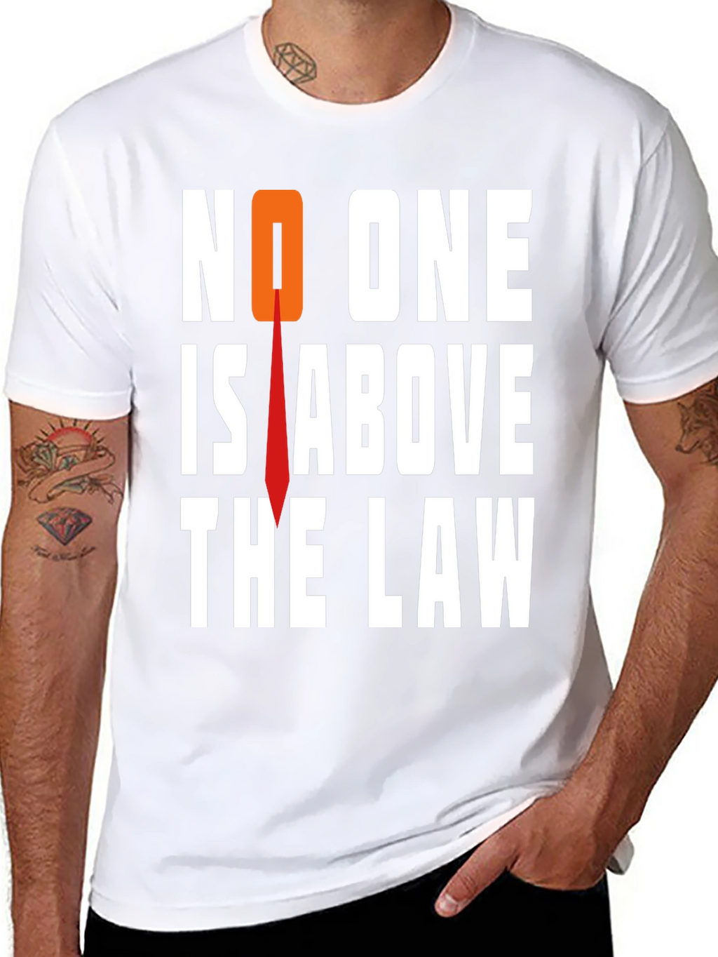 No One Is Above The Law Graphic Tee