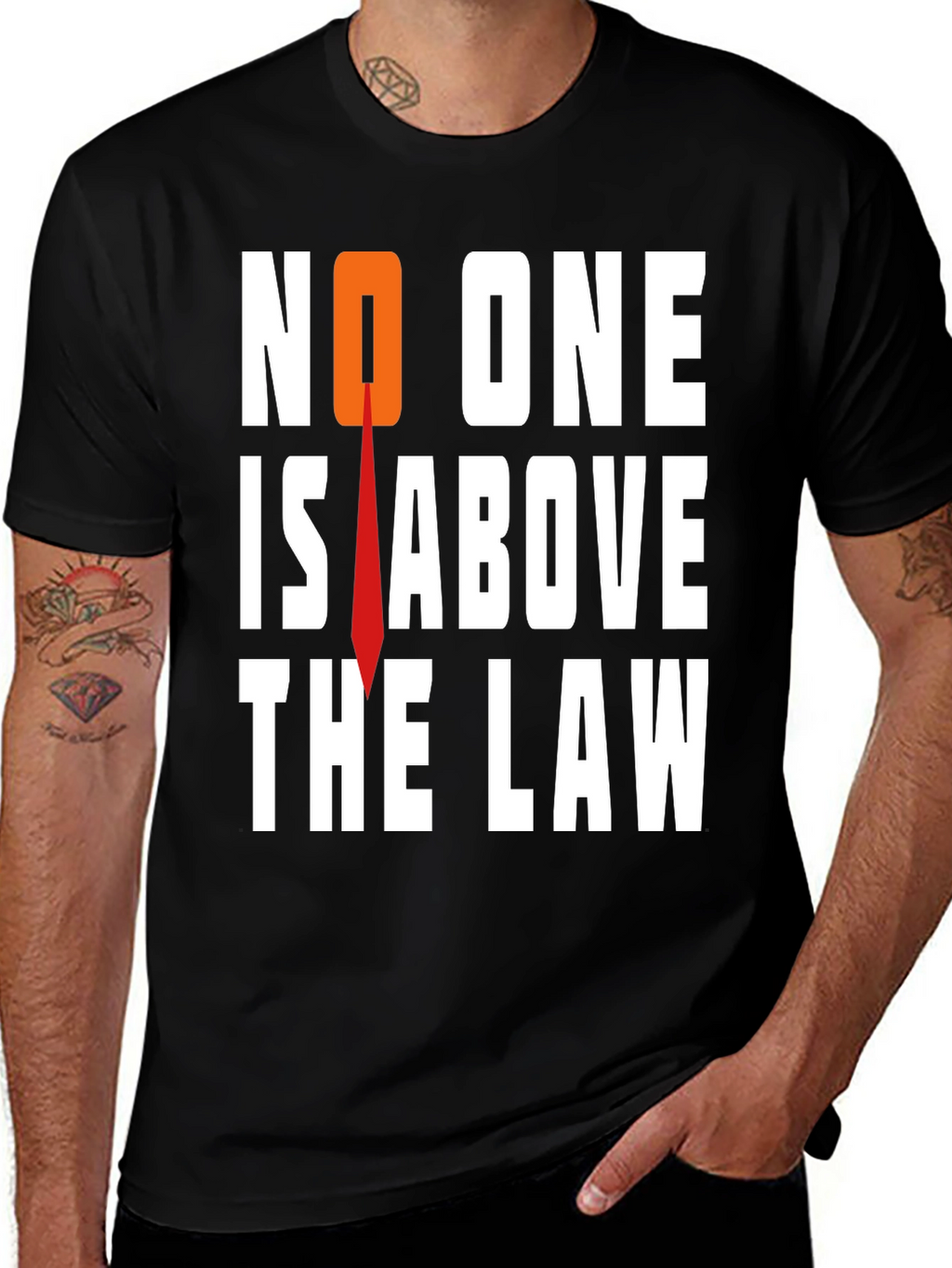 No One Is Above The Law Graphic Tee
