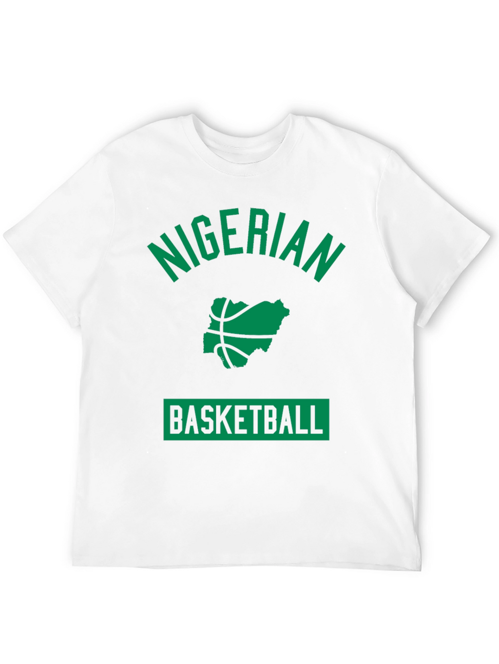 Nigerian Basketball Graphic T-Shirt - Black