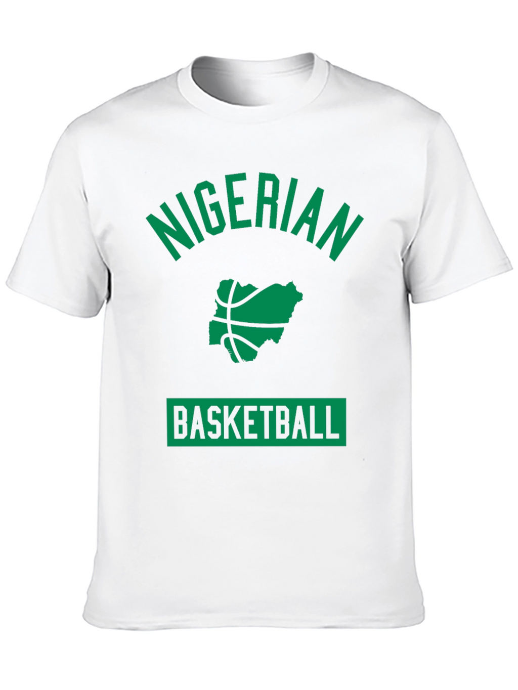 Nigerian Basketball Graphic T-Shirt - Black