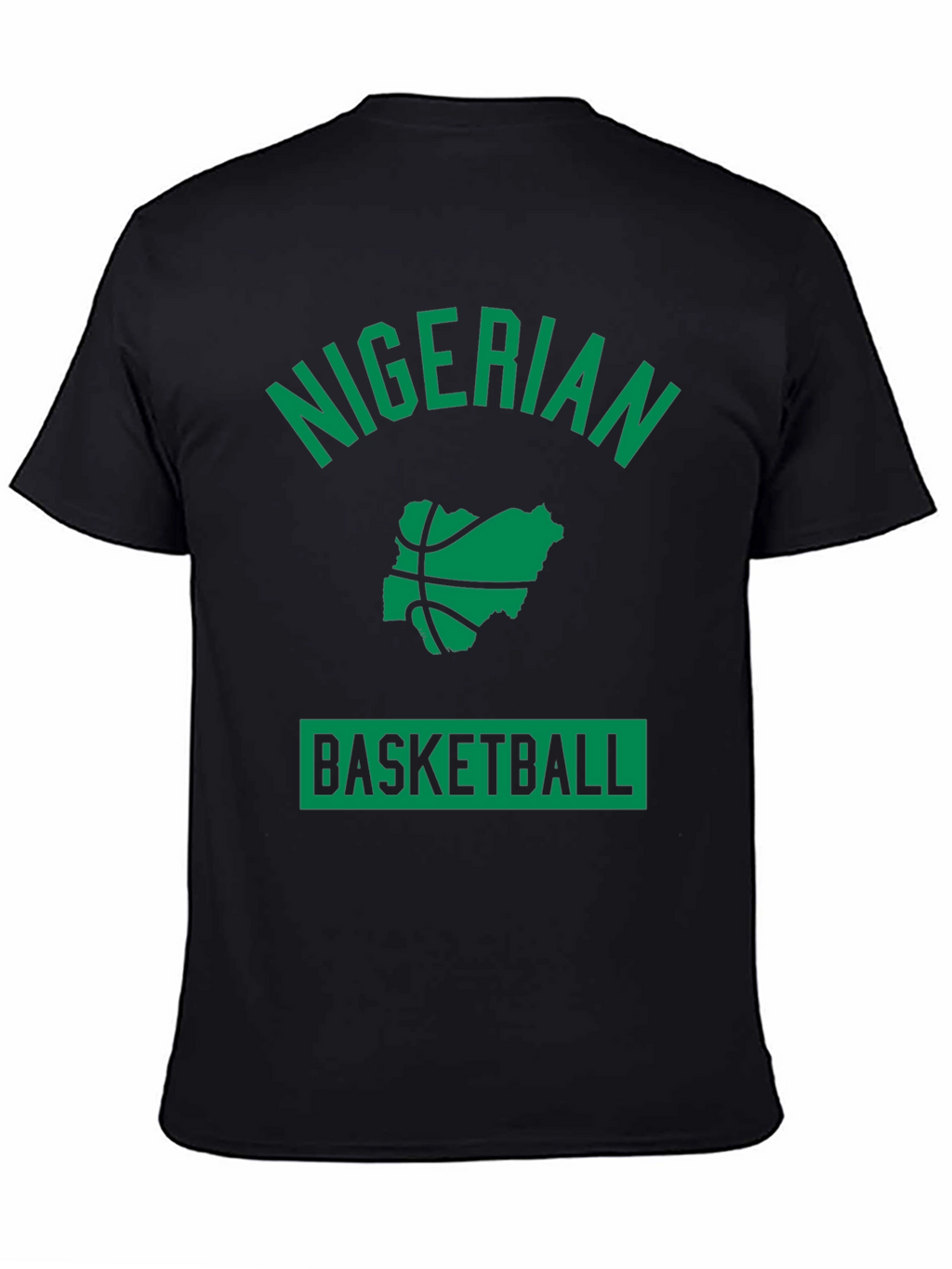 Nigerian Basketball Graphic T-Shirt - Black
