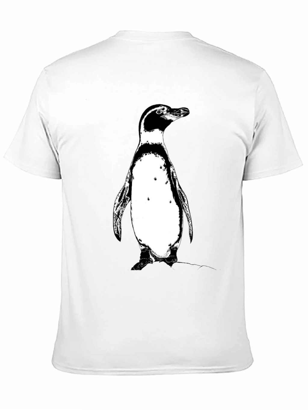 Penguin Graphic Tee - Black Cotton T-Shirt