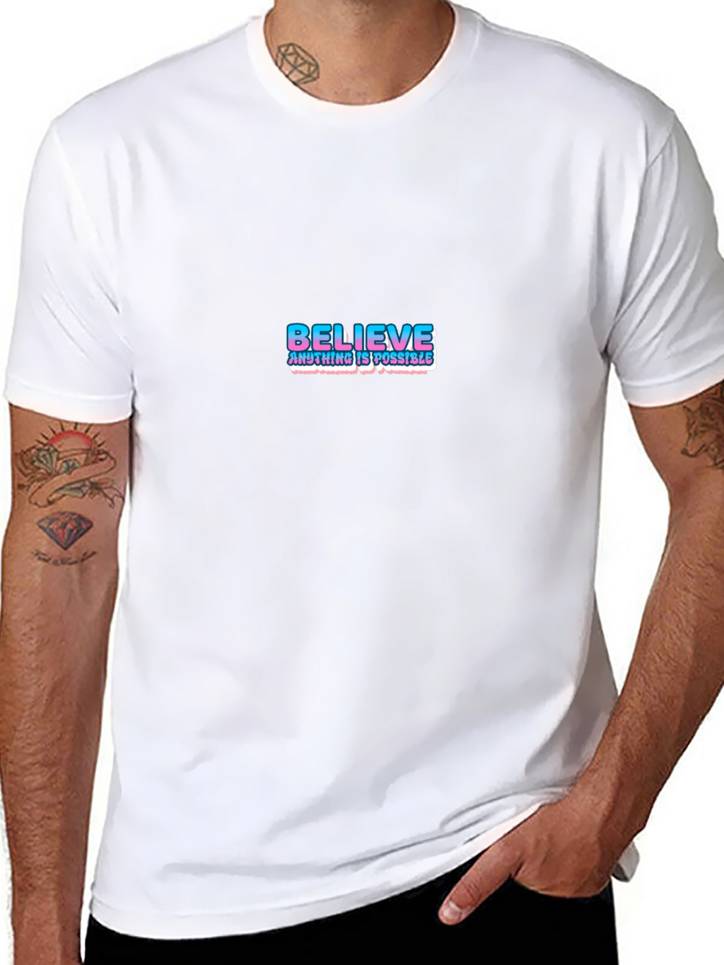 Believe Graphic Tee - Motivational T-Shirt