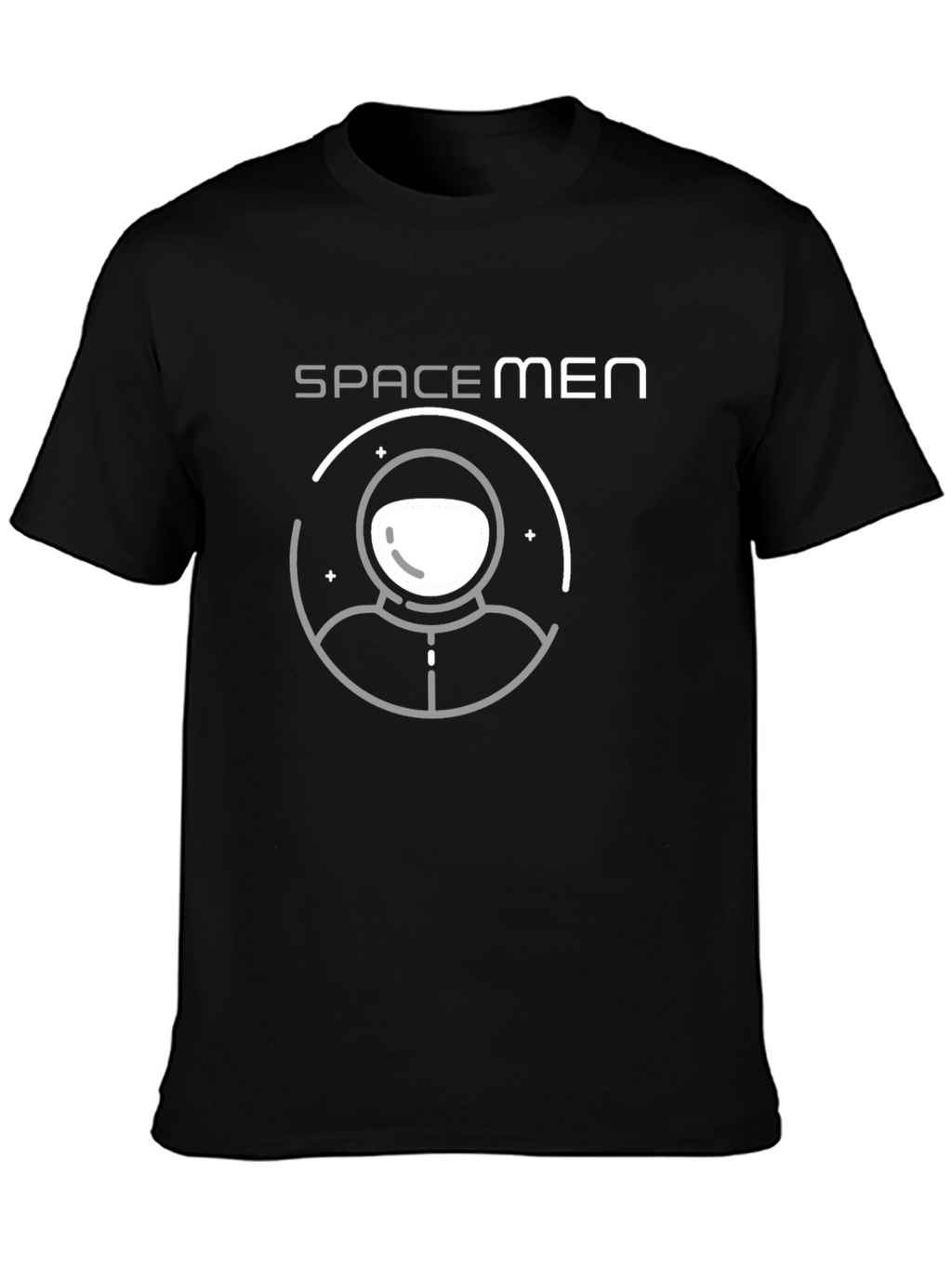 Spacemen Graphic Print Black T-Shirt