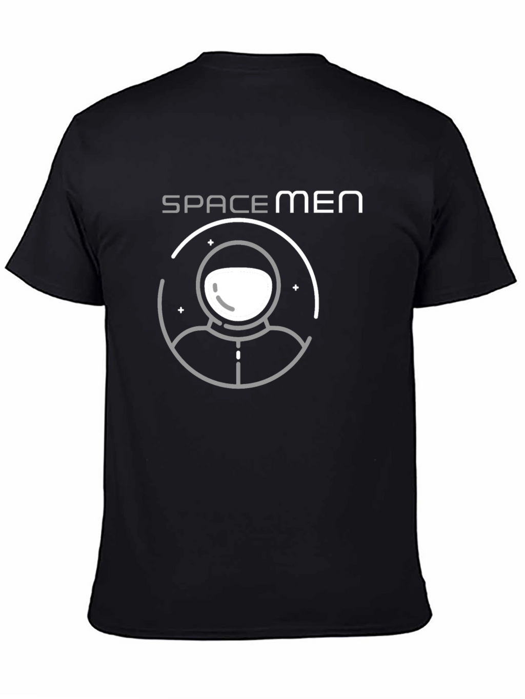 Spacemen Graphic Print Black T-Shirt