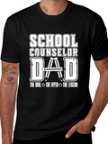 School Counselor Dad Graphic T-Shirt