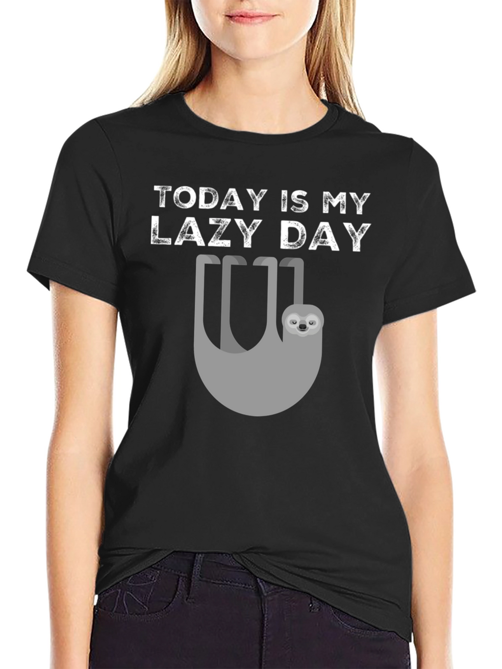 Today Is My Lazy Day Sloth Graphic Tee