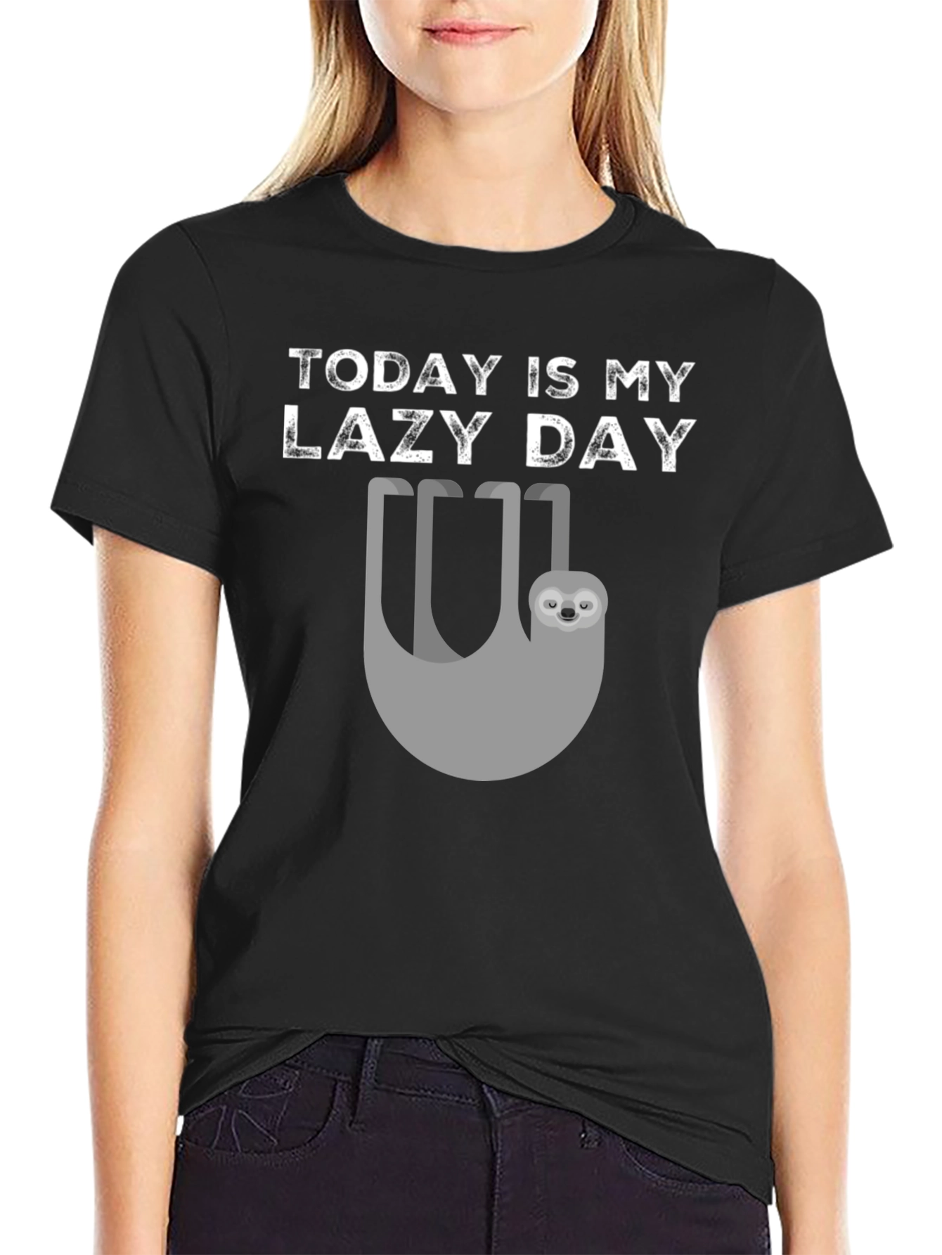 Today Is My Lazy Day Sloth Graphic Tee