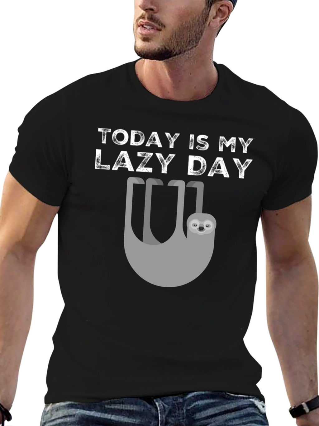 Today Is My Lazy Day Sloth Graphic Tee