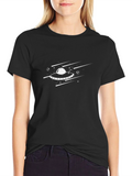 UFO Graphic T-Shirt - Black Cotton Tee