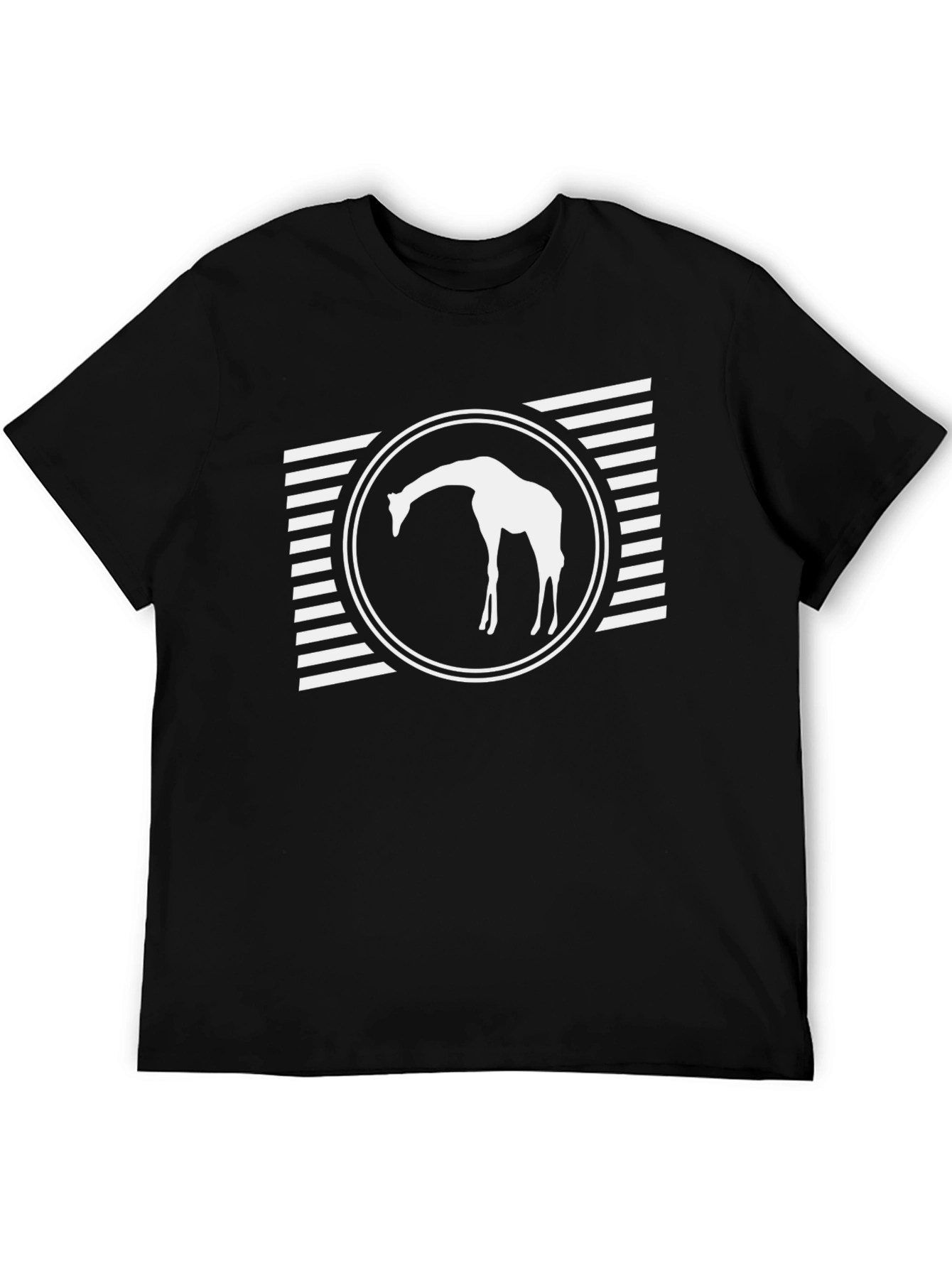 Giraffe Graphic Tee - Black Casual Shirt