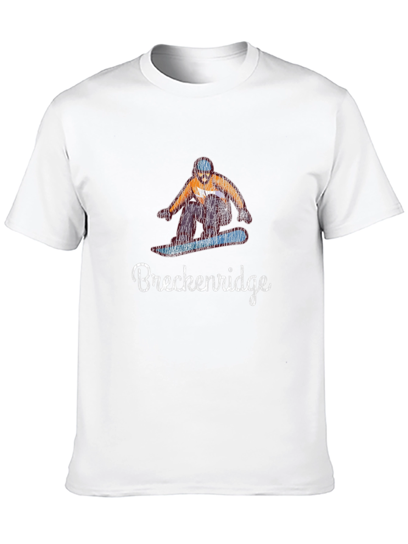 Breckenridge Snowboarder Black T-Shirt