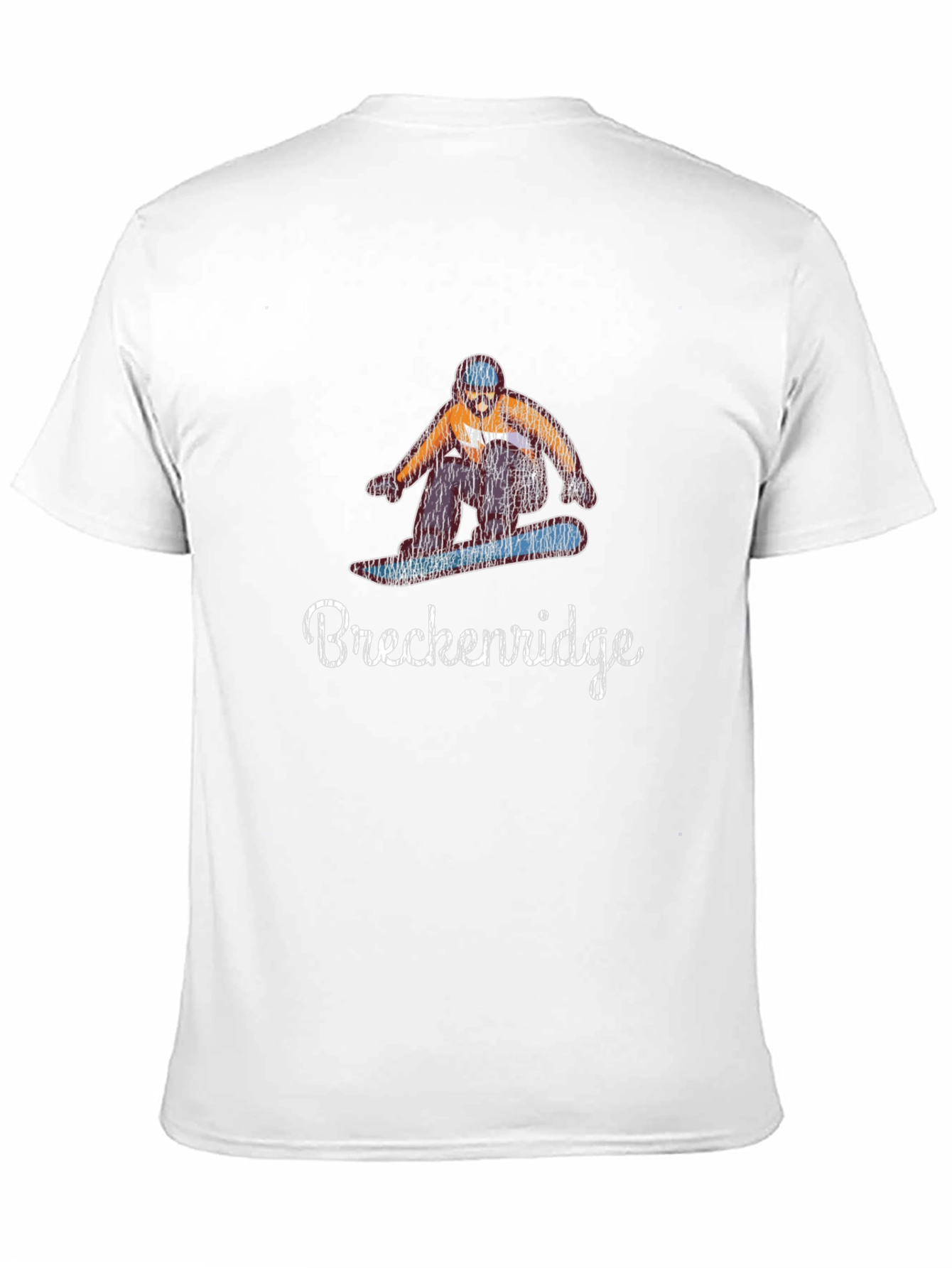 Breckenridge Snowboarder Black T-Shirt