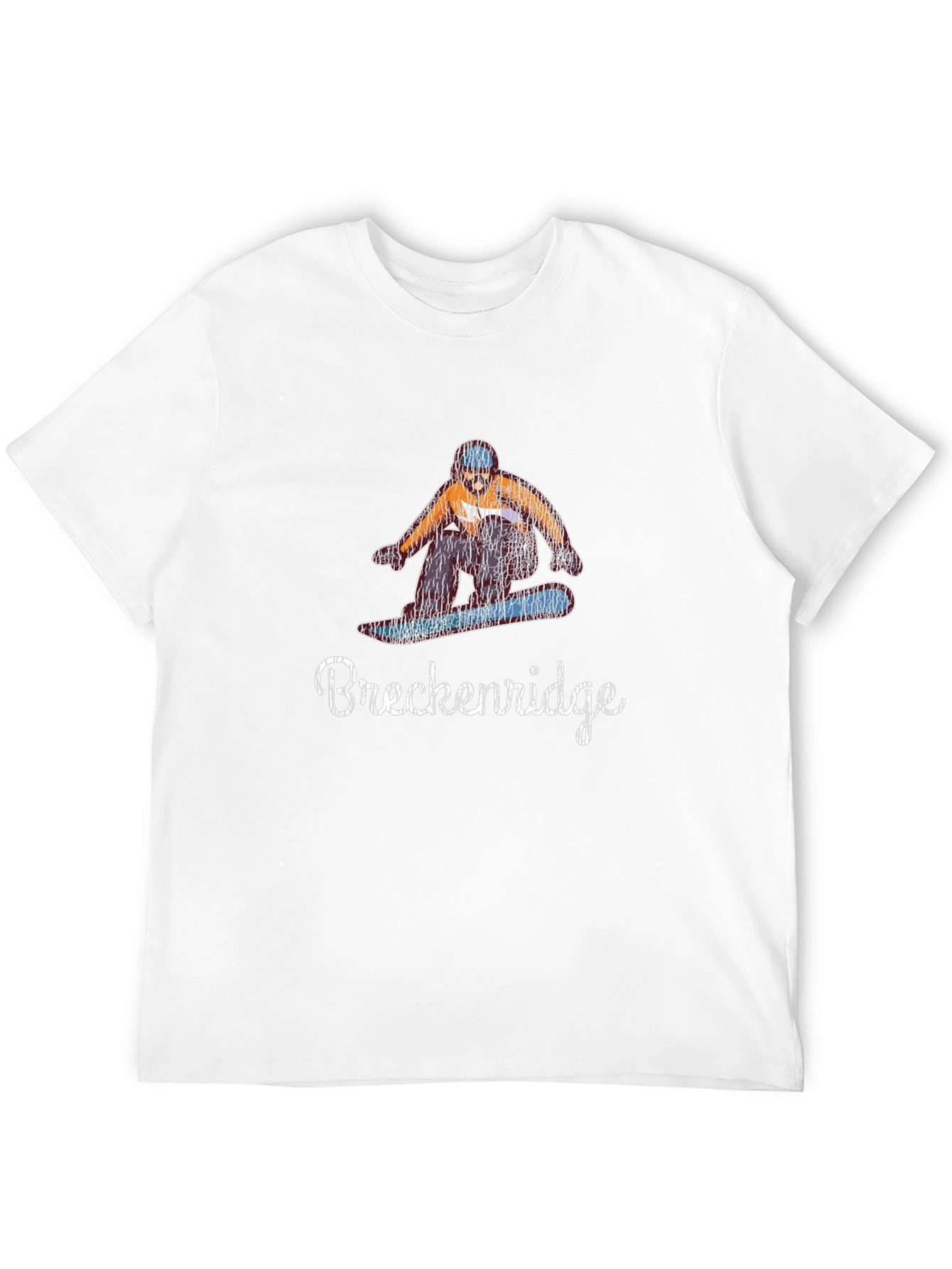 Breckenridge Snowboarder Black T-Shirt
